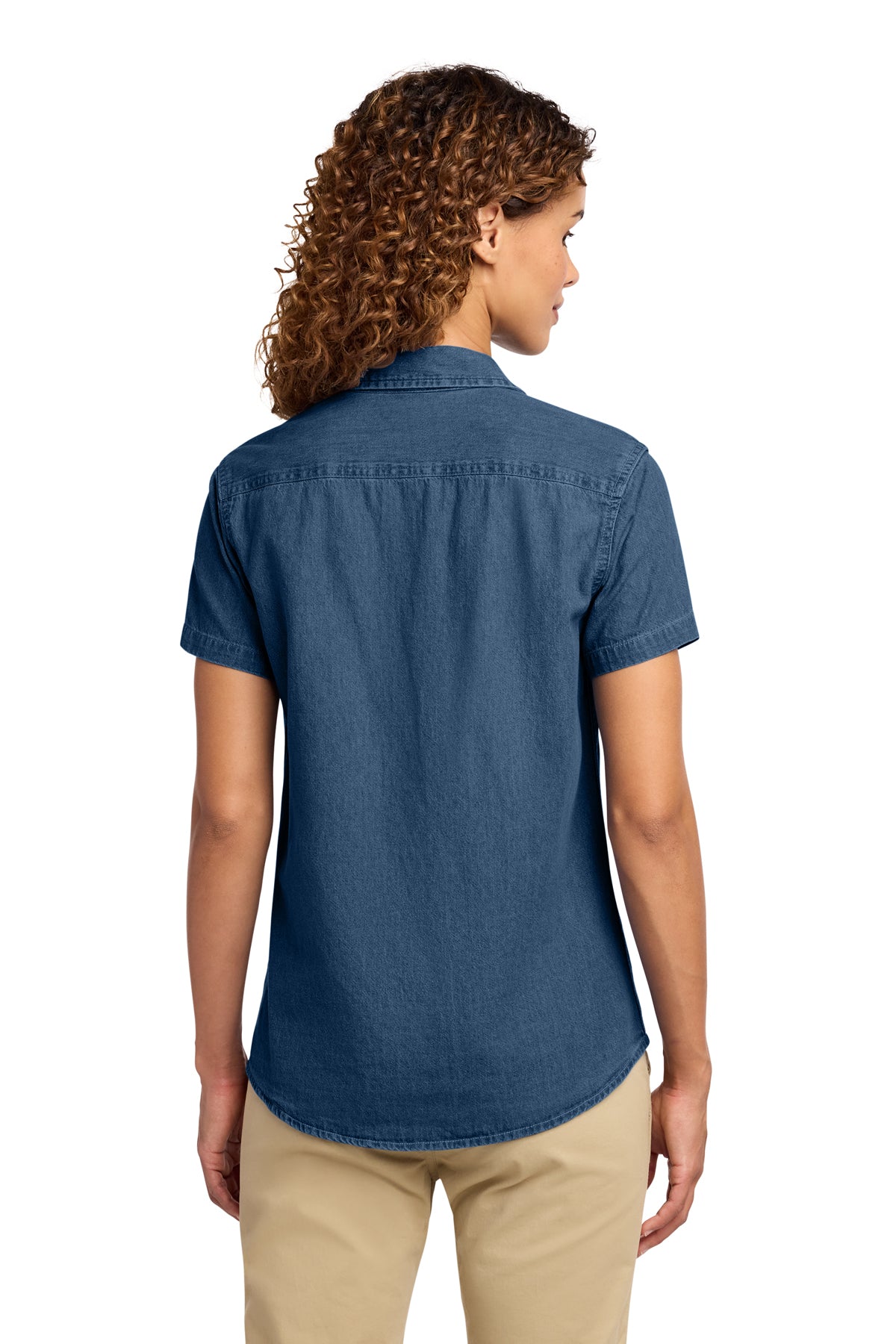 Port & Company Ladies Short Sleeve Denim Shirt - Glazing Solutions